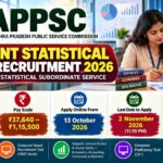 APPSC Assistant Statistical Officer Recruitment